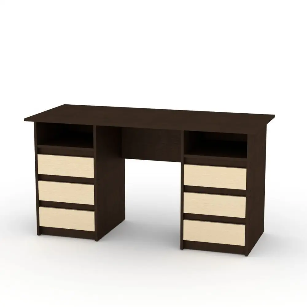 eoshop Písací stôl DEKAN-3 ABS (Farba dreva: wenge kombi)